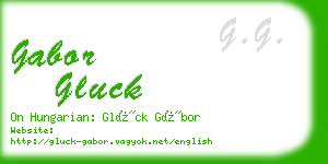 gabor gluck business card